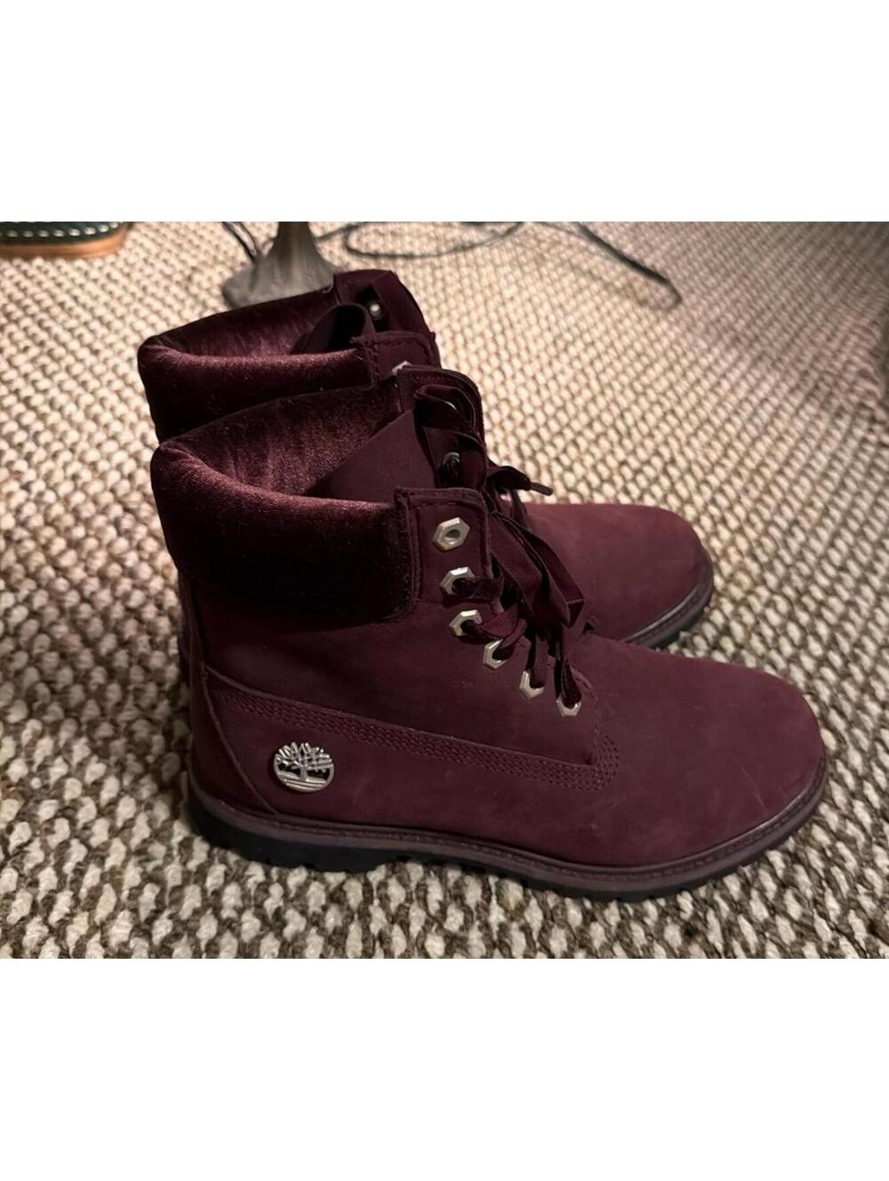Timberland Women’s Premium Boot 'Burgundy Boots Size 8